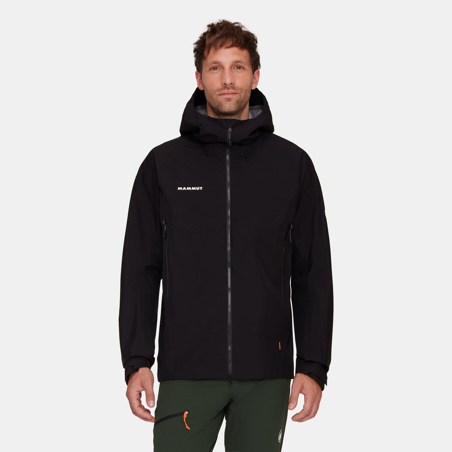jaqueta com capuz crater iv hs masculina cor prata sálvia-strata