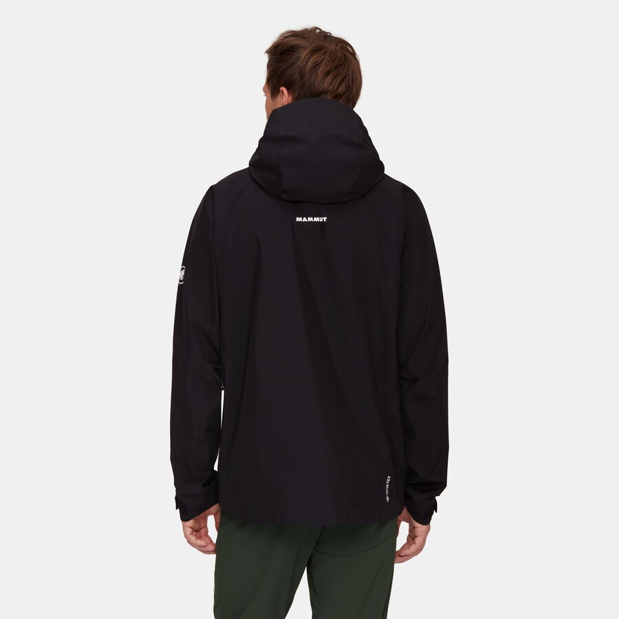 jaqueta com capuz crater iv hs masculina cor prata sálvia-strata