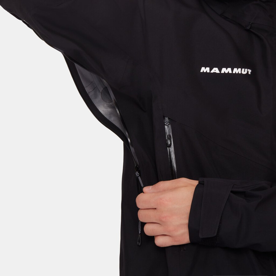 jaqueta com capuz crater iv hs masculina cor prata sálvia-strata