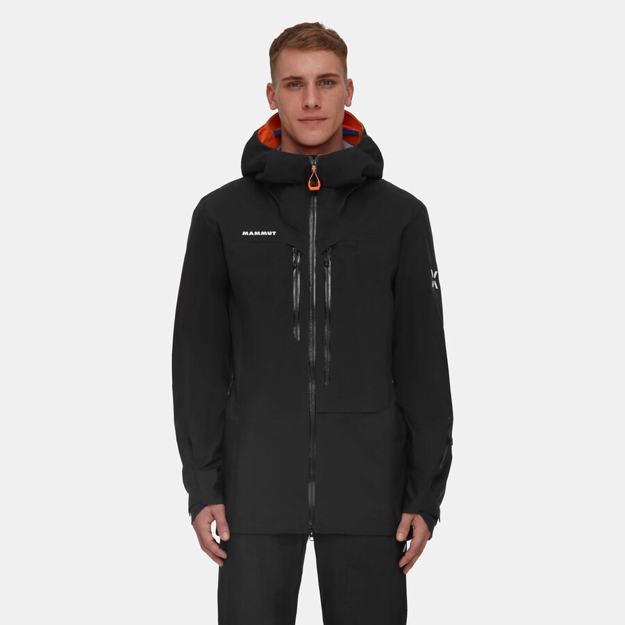 jaqueta com capuz eiger free advanced hs masculina preta