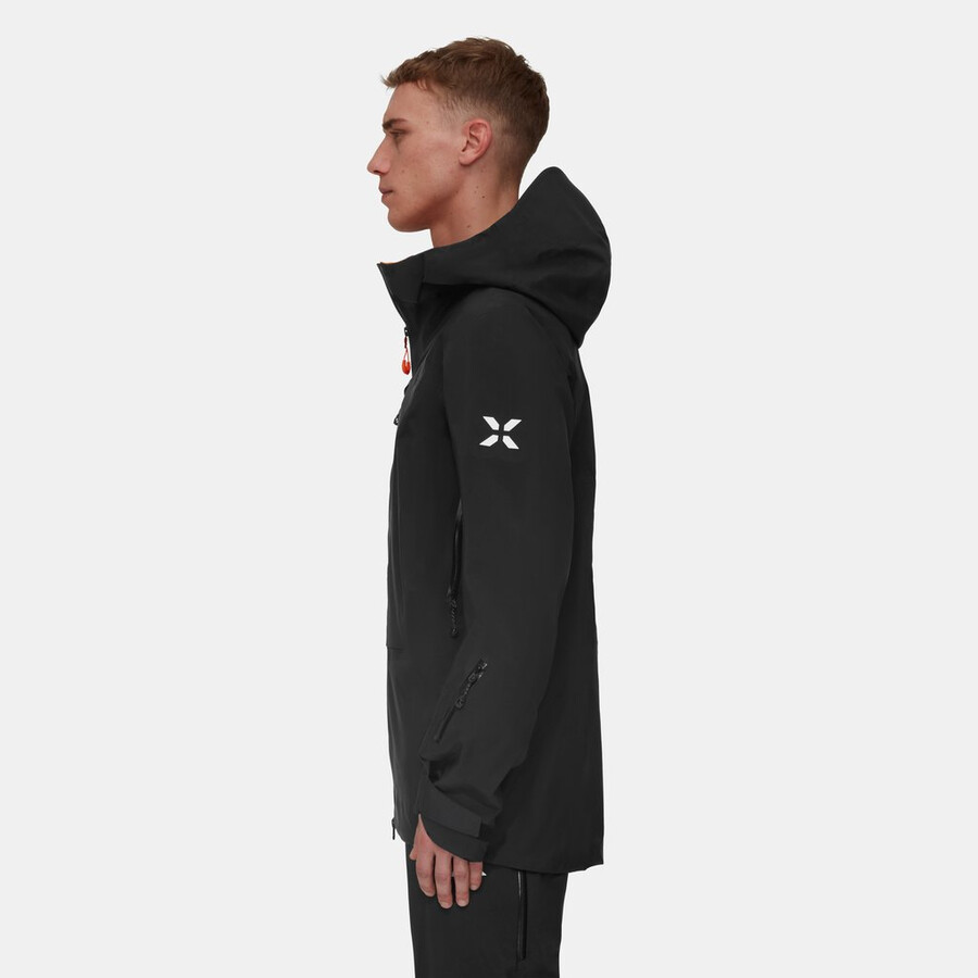 jaqueta com capuz eiger free advanced hs masculina preta