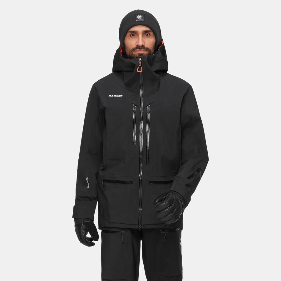 jaqueta com capuz eiger free pro hs masculina preta