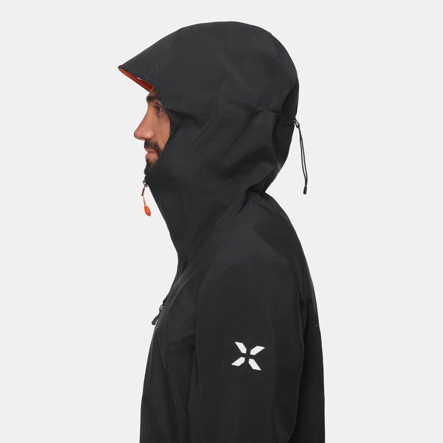 jaqueta com capuz eiger free pro hs masculina preta