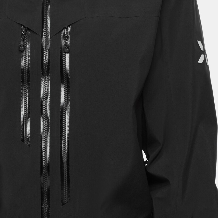 jaqueta com capuz eiger free pro hs masculina preta