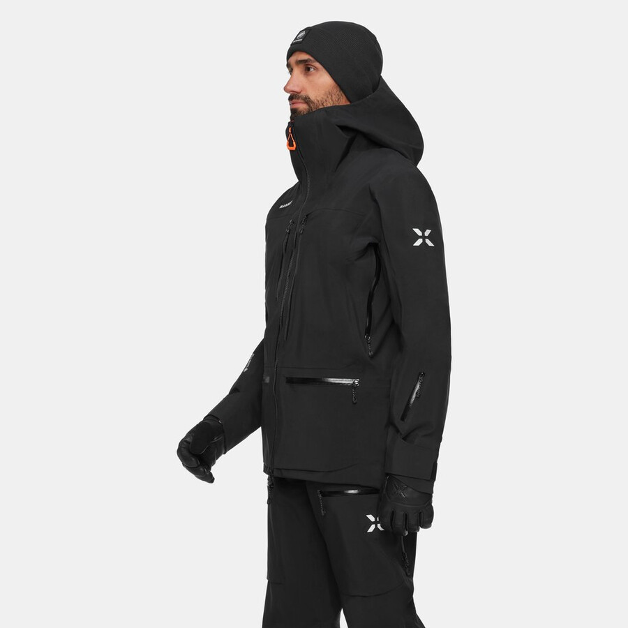 jaqueta com capuz eiger free pro hs masculina preta
