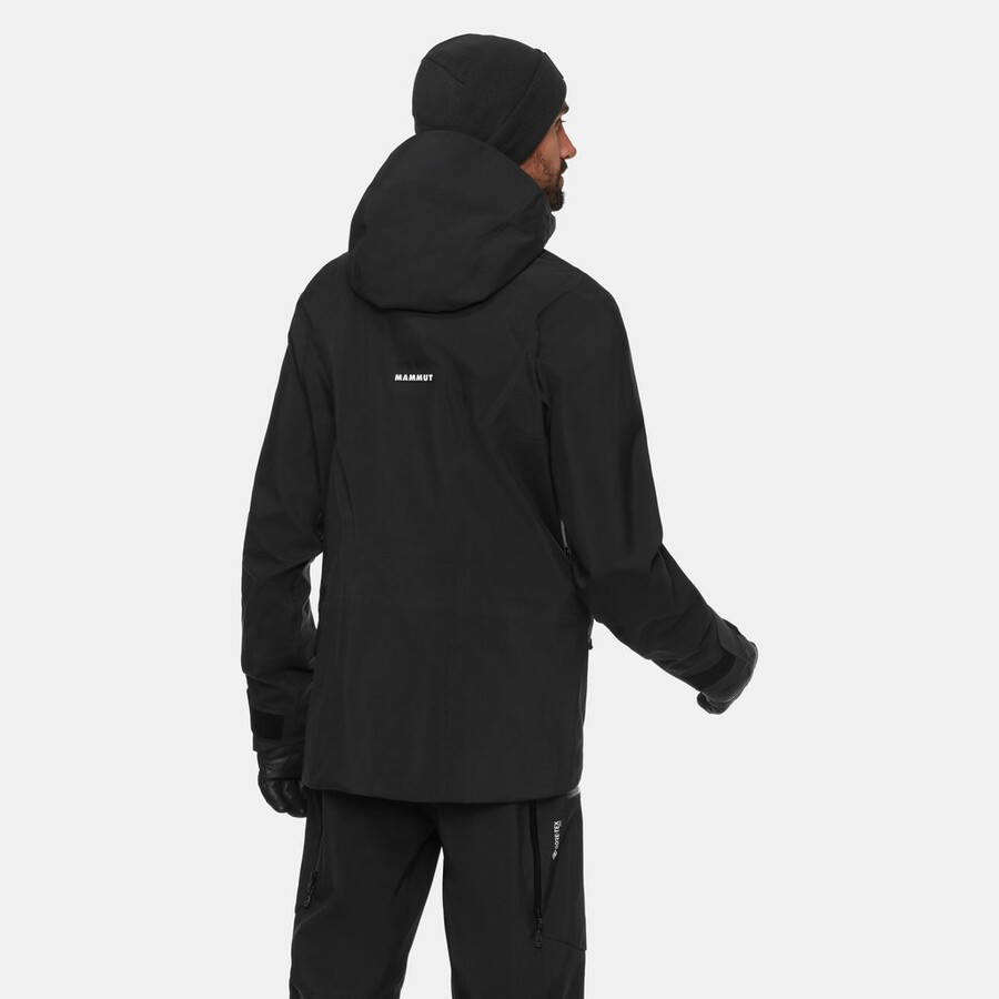 jaqueta com capuz eiger free pro hs masculina preta