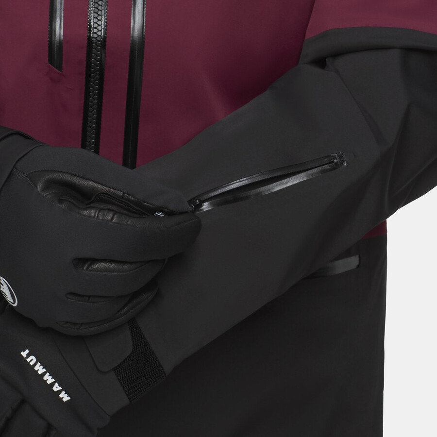 jaqueta com capuz haldigrat hs masculina vin-preta