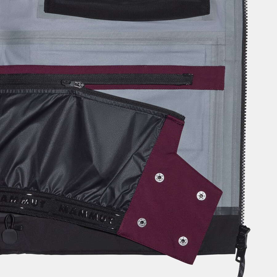 jaqueta com capuz haldigrat hs masculina vin-preta