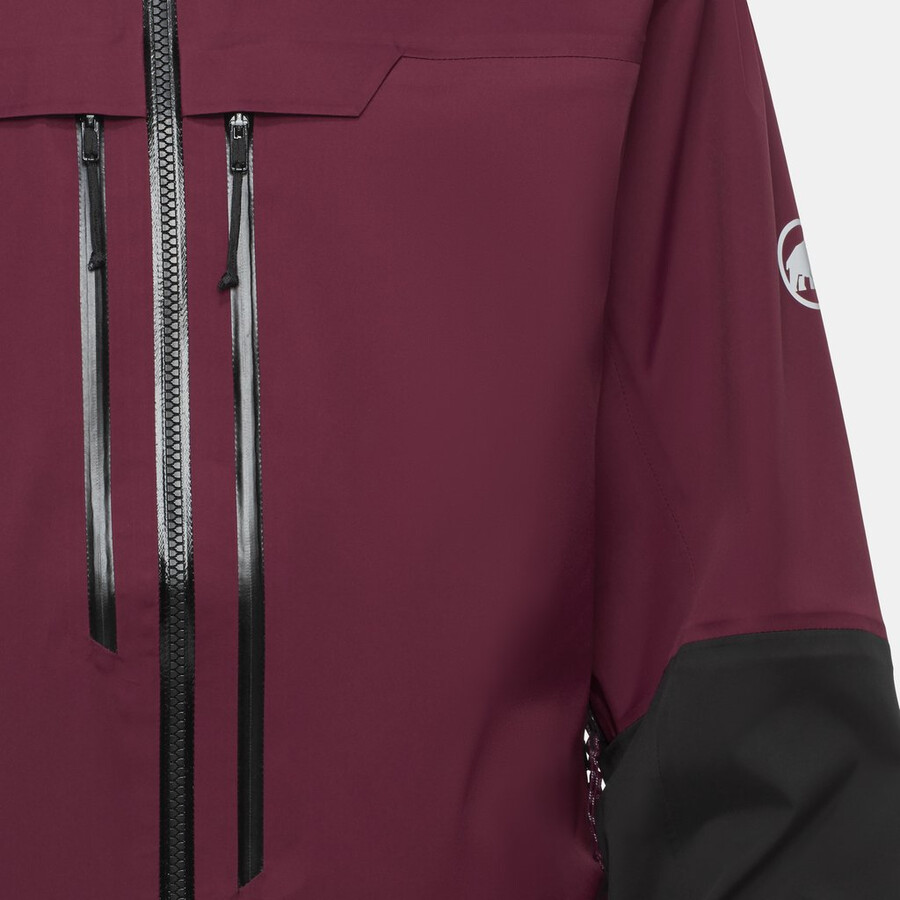 jaqueta com capuz haldigrat hs masculina vin-preta