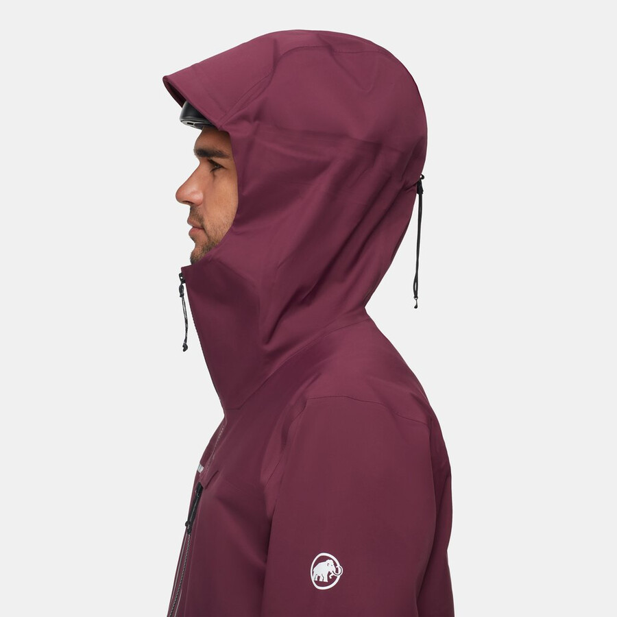 jaqueta com capuz haldigrat hs masculina vin-preta