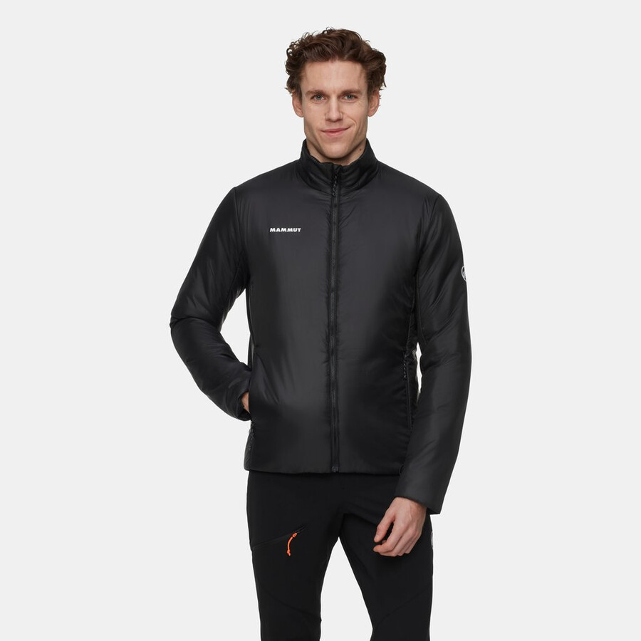 jaqueta com capuz alto light 3 em 1 hs masculina azul-petróleo escuro e preto.