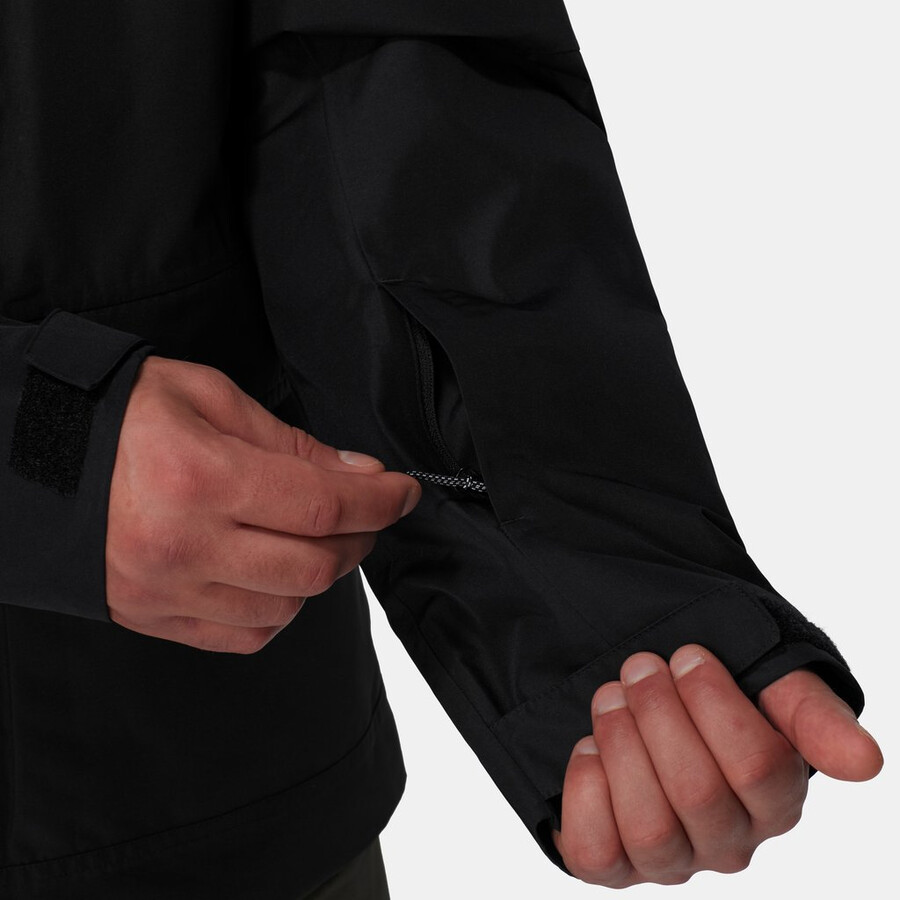 jaqueta com capuz fall line hs thermo masculina preta