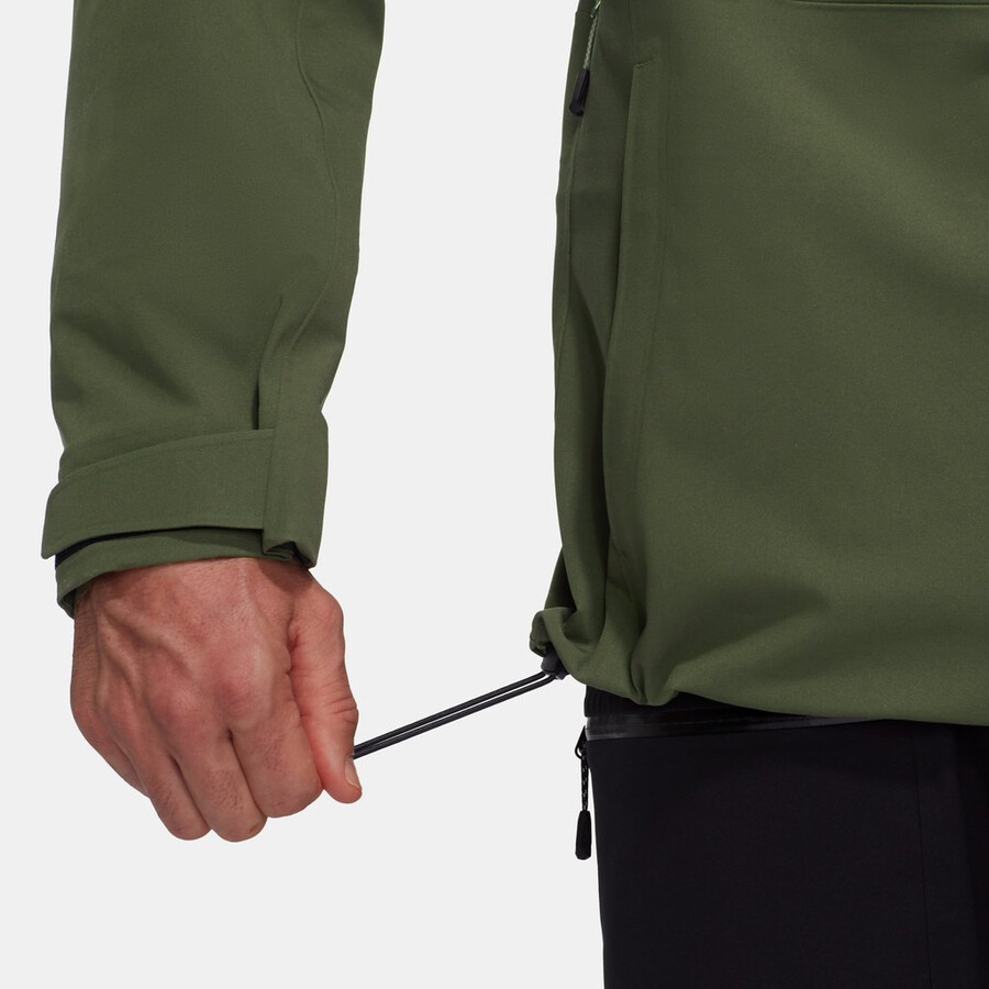 jaqueta com capuz stoney hs masculina cor preto-pântano escuro