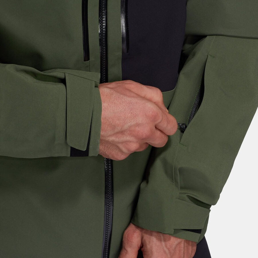 jaqueta com capuz stoney hs masculina cor preto-pântano escuro