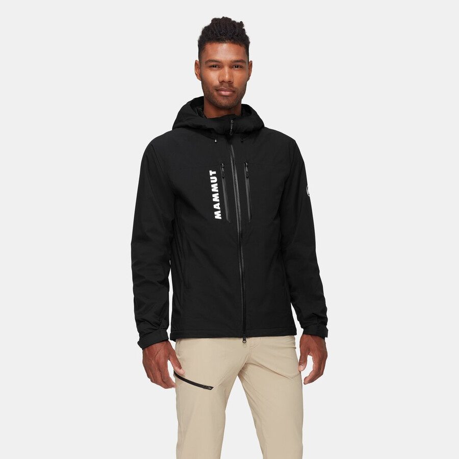 jaqueta com capuz freeflight hs thermo para homem cor verde-azulado escuro.