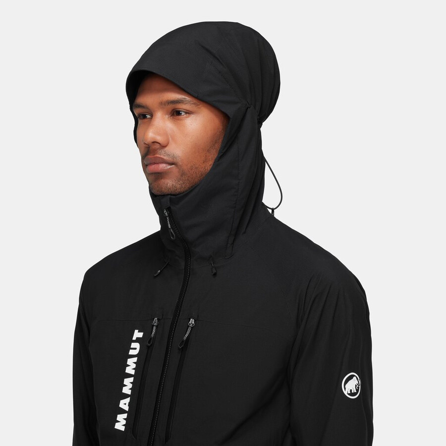 jaqueta com capuz freeflight hs thermo para homem cor verde-azulado escuro.