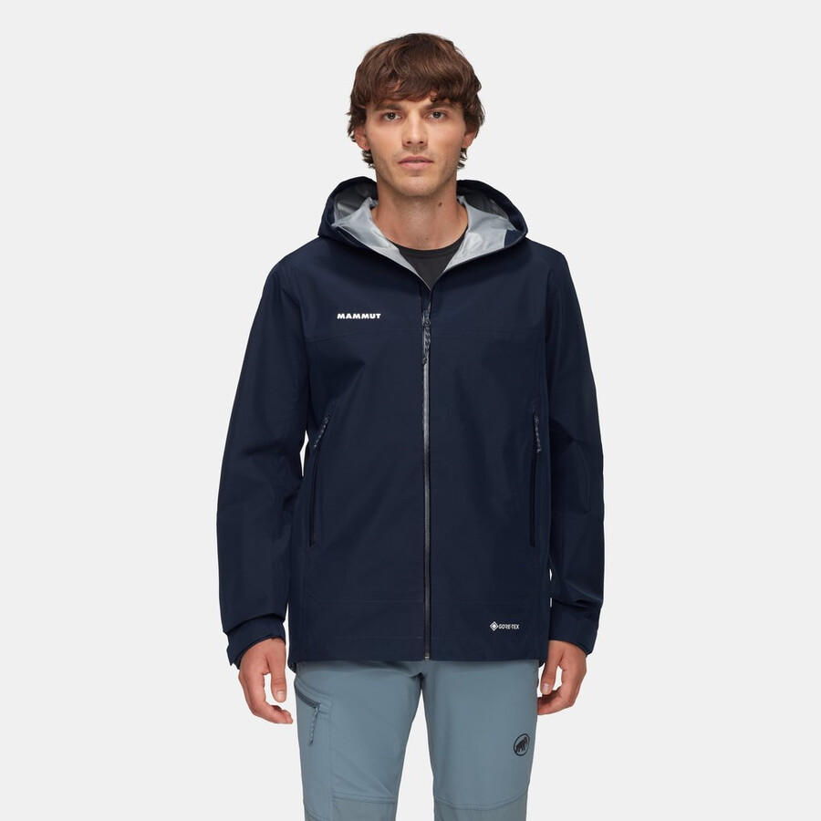 jaqueta com capuz crater light hs masculina mammut vermelha