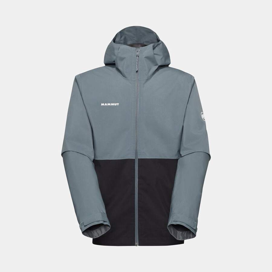 jaqueta com capuz linard light hs masculina cor verde-azulado escuro.