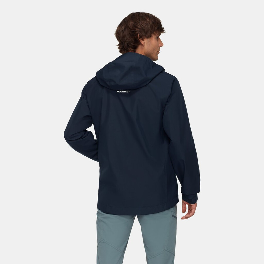jaqueta com capuz treeline light hs masculina cor marine.