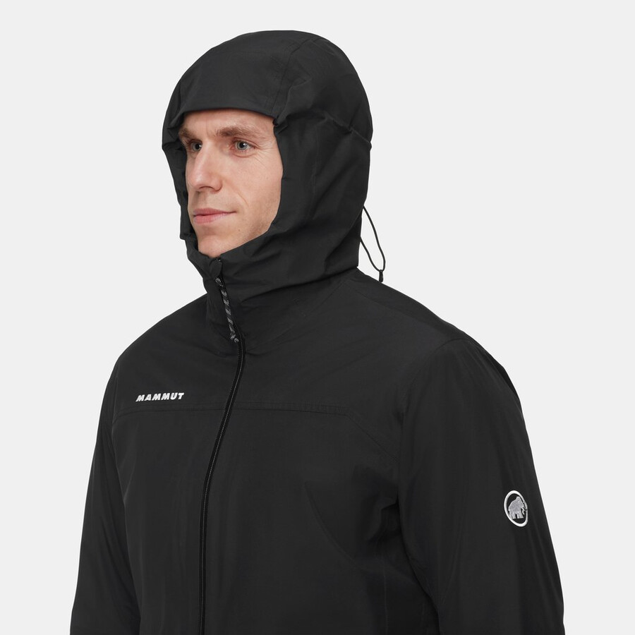 jaqueta com capuz treeline 3 em 1 hs masculina vin-preta