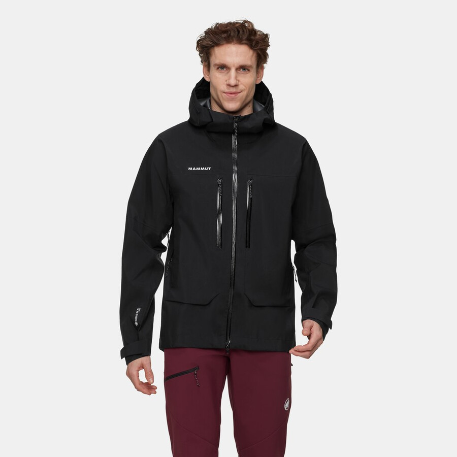jaqueta com capuz crater pro hs masculina cor vin-preta