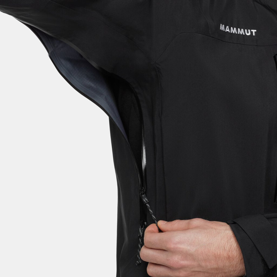 jaqueta com capuz crater pro hs masculina cor vin-preta