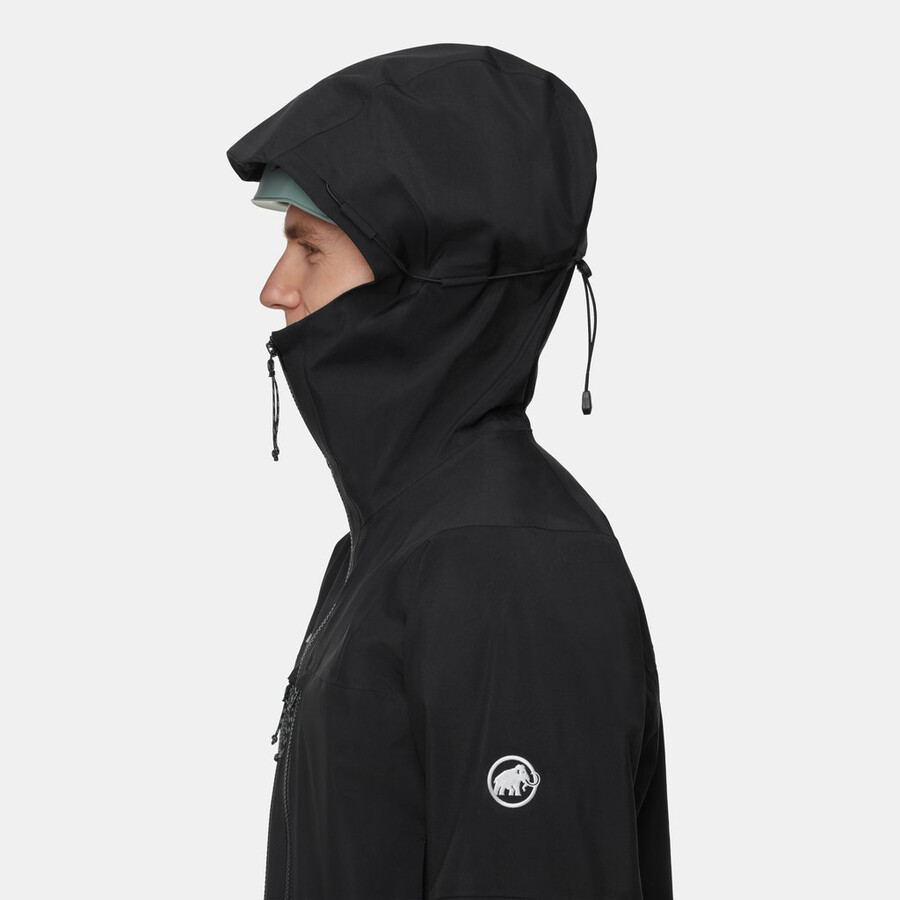 jaqueta com capuz crater pro hs masculina cor vin-preta