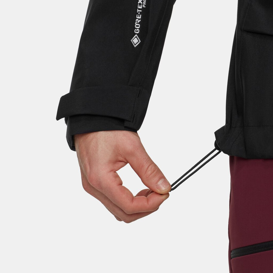 jaqueta com capuz crater pro hs masculina cor vin-preta