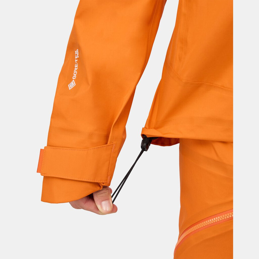 jaqueta com capuz eiger nordwand advanced hs masculina laranja eigerazul eiger