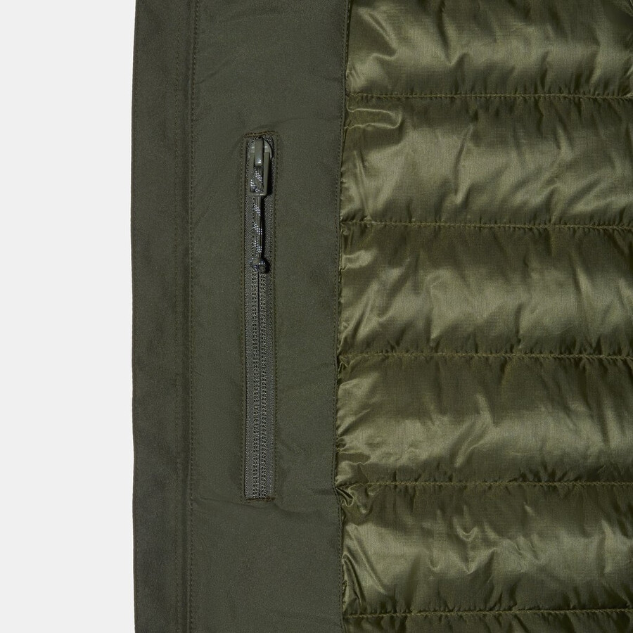 jaqueta com capuz treeline hs thermo masculina cor pântano escuro