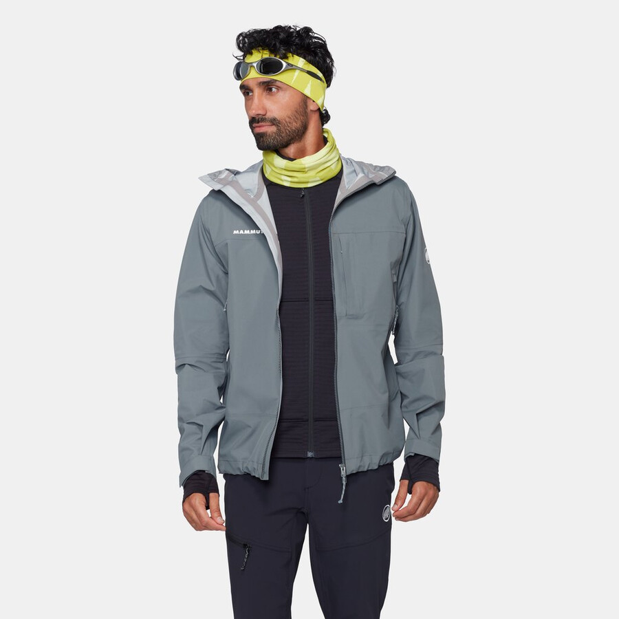 jaqueta com capuz alto guide hs masculina strata