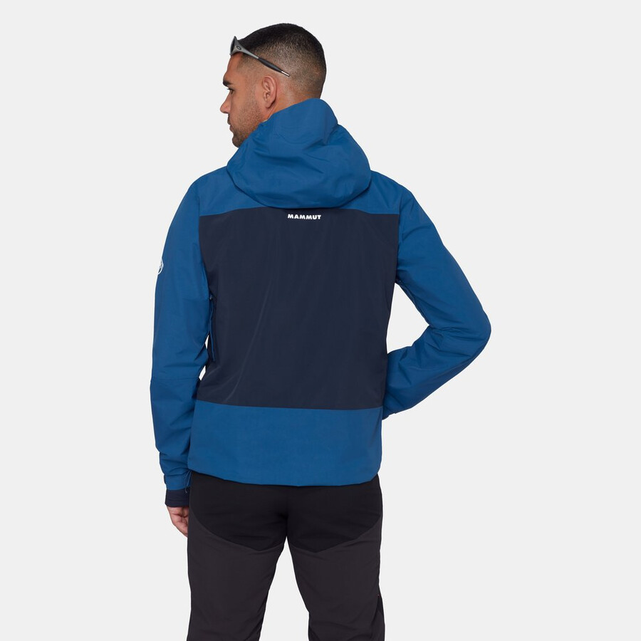 jaqueta com capuz crag hs masculina tschiel-marine