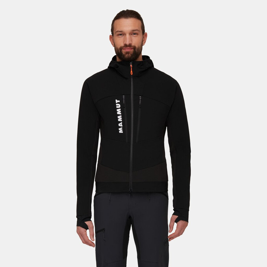 jaqueta com capuz híbrida aenergy so masculina preta