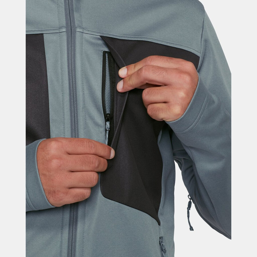 jaqueta com capuz ultimate viii so masculina mammut vermelha e preta