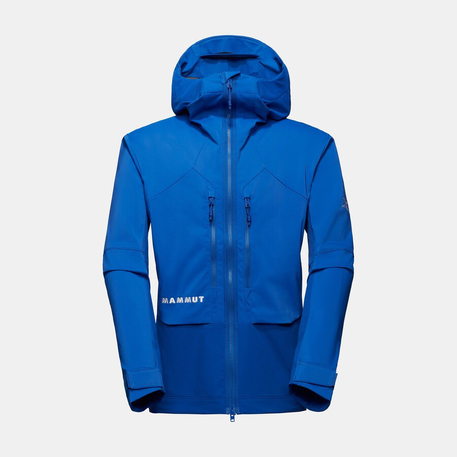 jaqueta com capuz eiger nordwand pro so masculina azul eiger
