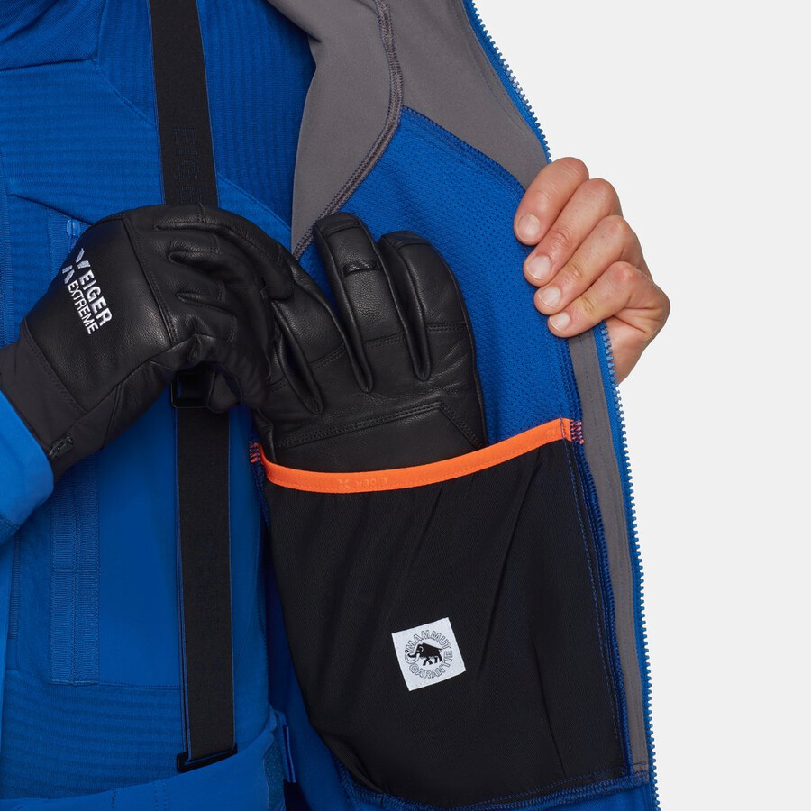 jaqueta com capuz eiger nordwand pro so masculina azul eiger