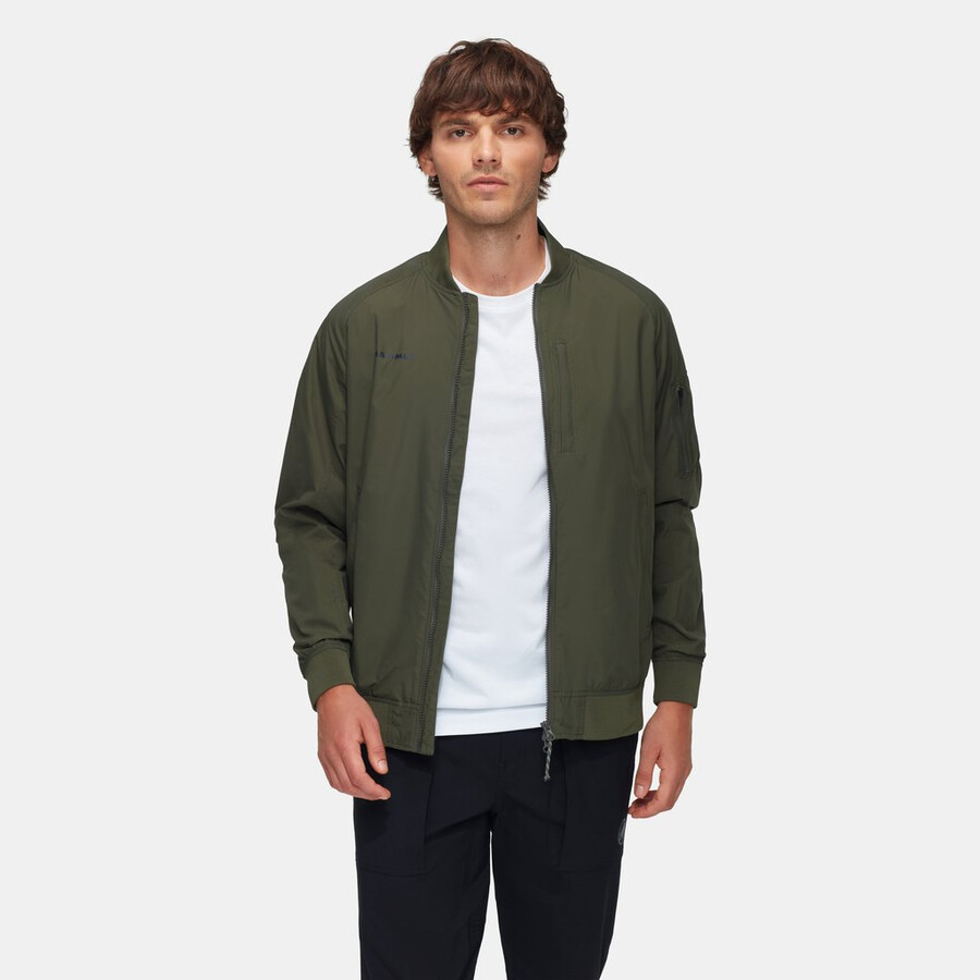 jaqueta bomber utilitária masculina preta