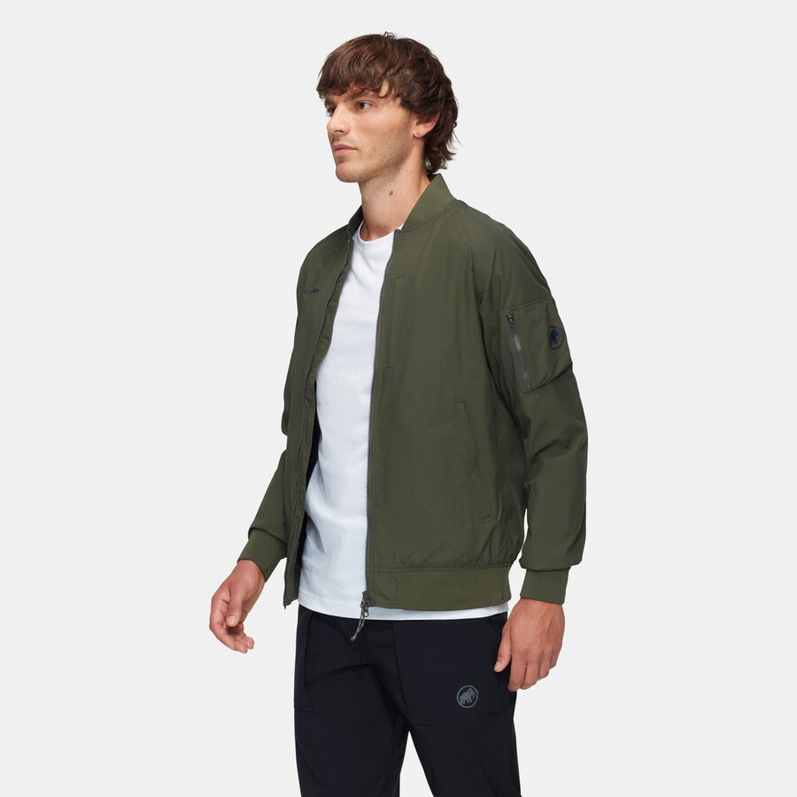 jaqueta bomber utilitária masculina preta