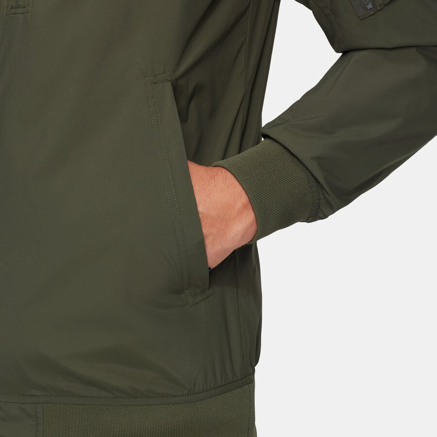 jaqueta bomber utilitária masculina preta