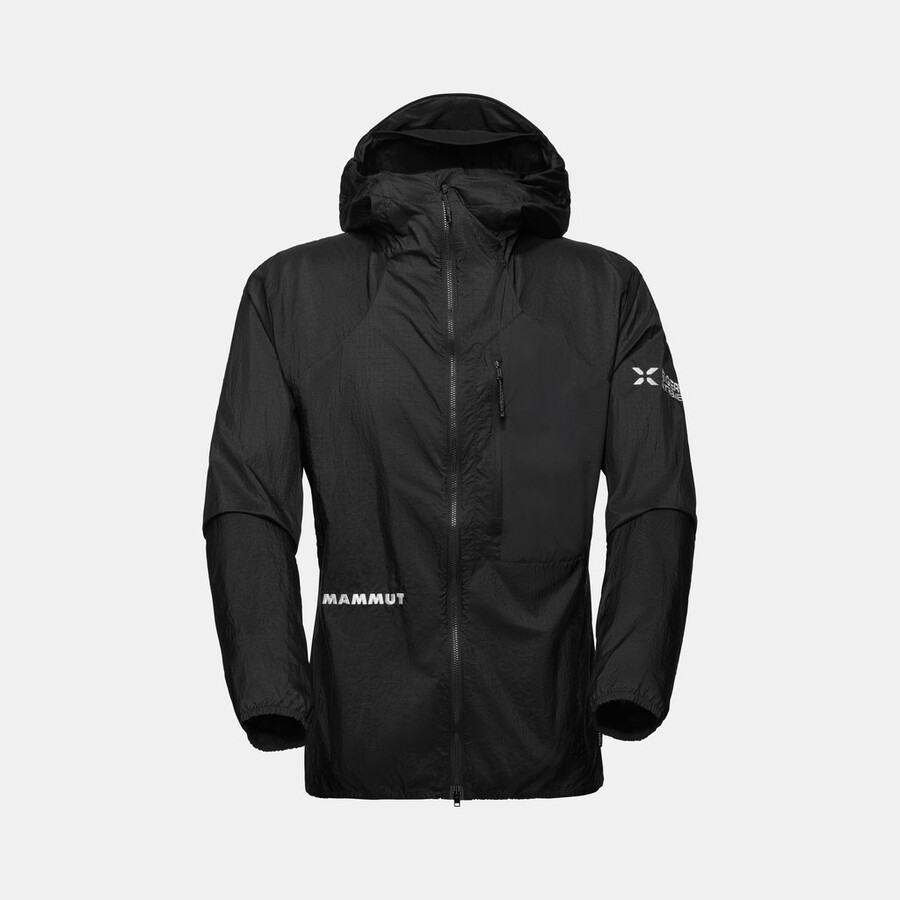jaqueta com capuz eiger nordwand advanced wb masculina preta
