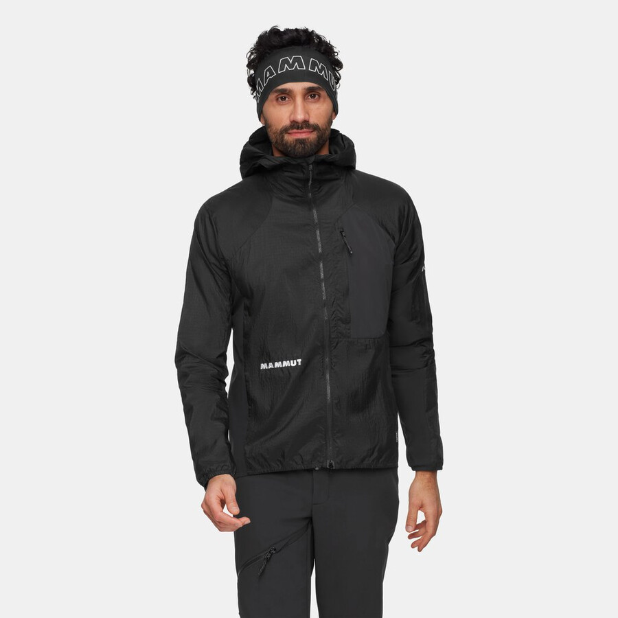 jaqueta com capuz eiger nordwand advanced wb masculina preta