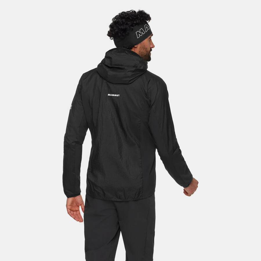 jaqueta com capuz eiger nordwand advanced wb masculina preta