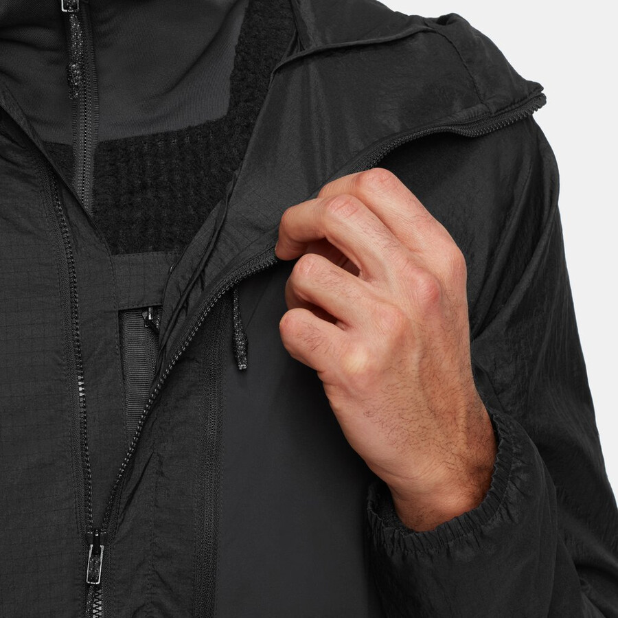 jaqueta com capuz eiger nordwand advanced wb masculina preta