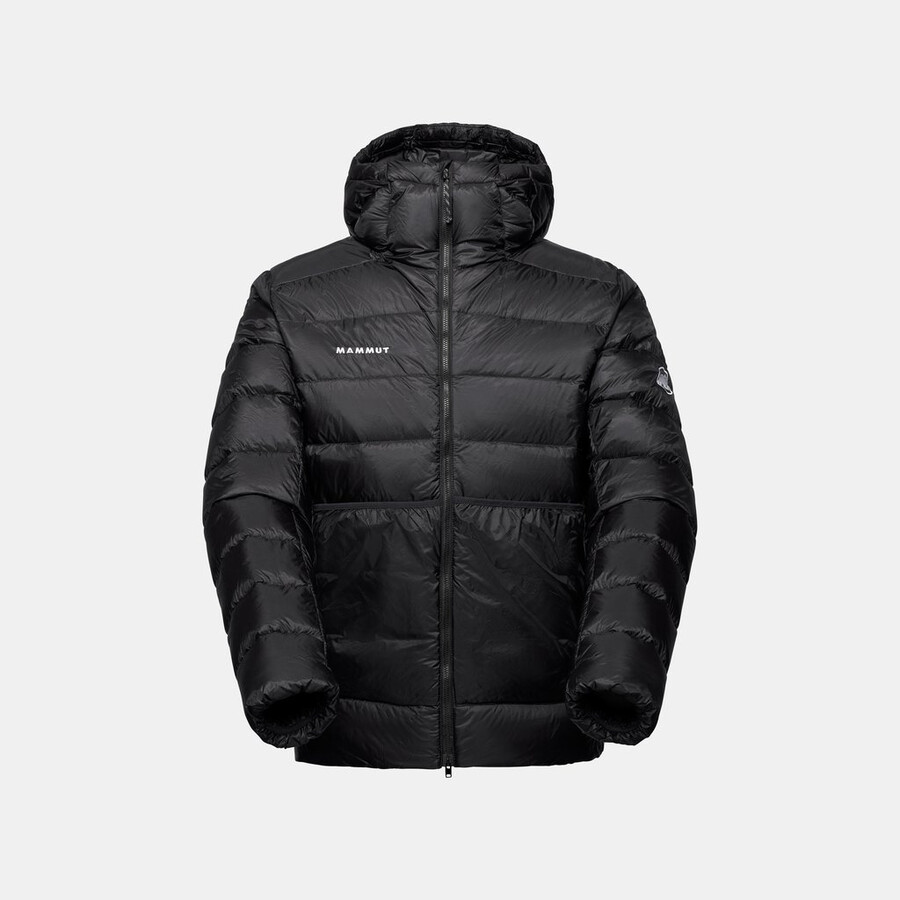 jaqueta com capuz broad peak pro in masculina cor verde-azulado escuro.