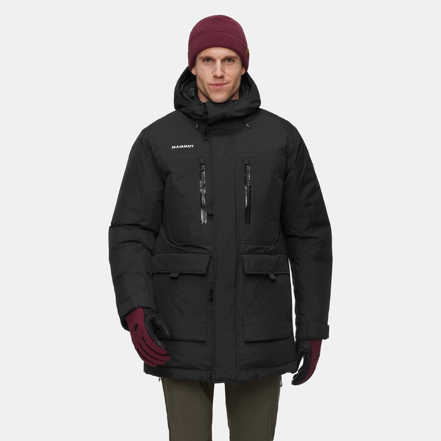 arctic in hooded parka men glacier blue-black
