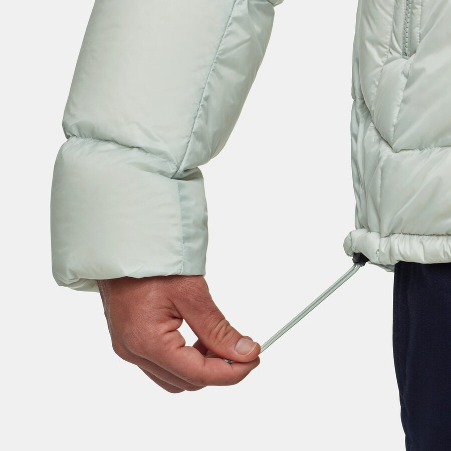 jaqueta com capuz glacier glow in masculina cor prata sálvia