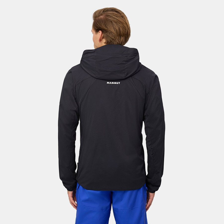 jaqueta com capuz eiger nordwand in flex air masculina preta