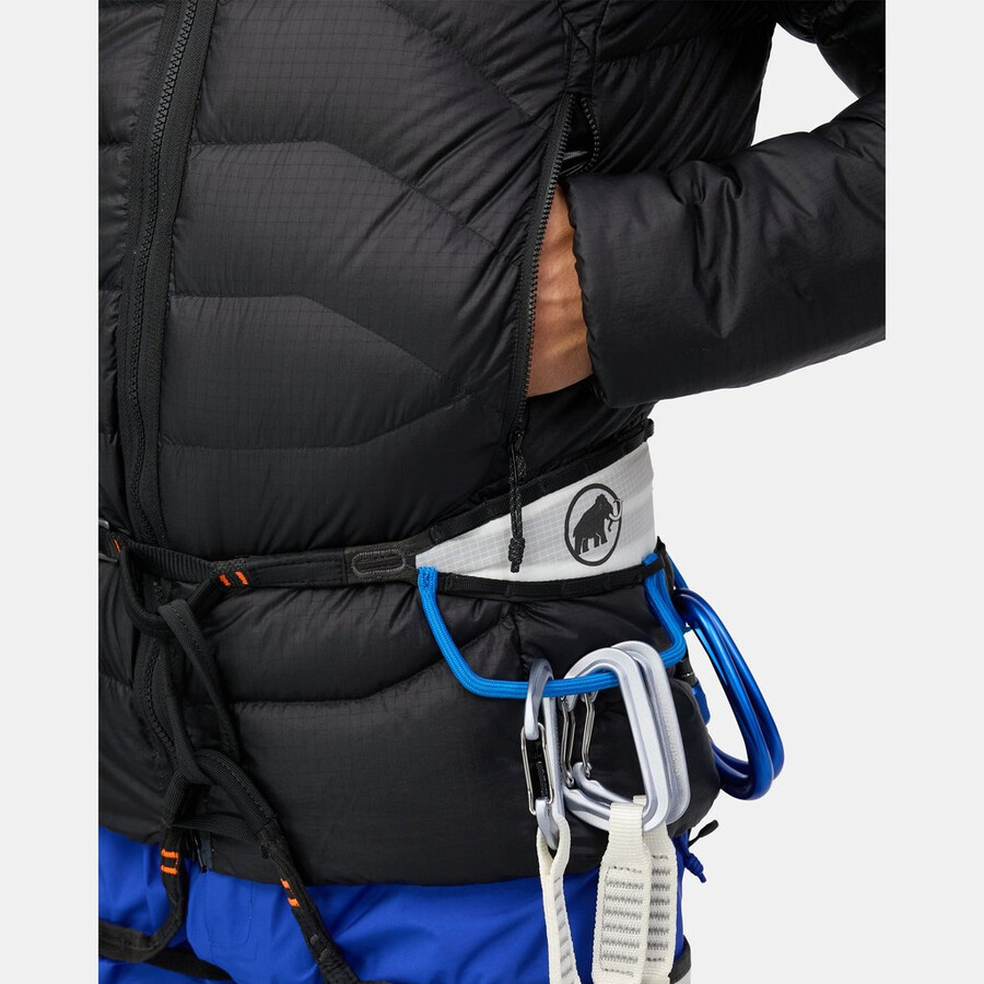 jaqueta com capuz eiger nordwand light down in masculina preta