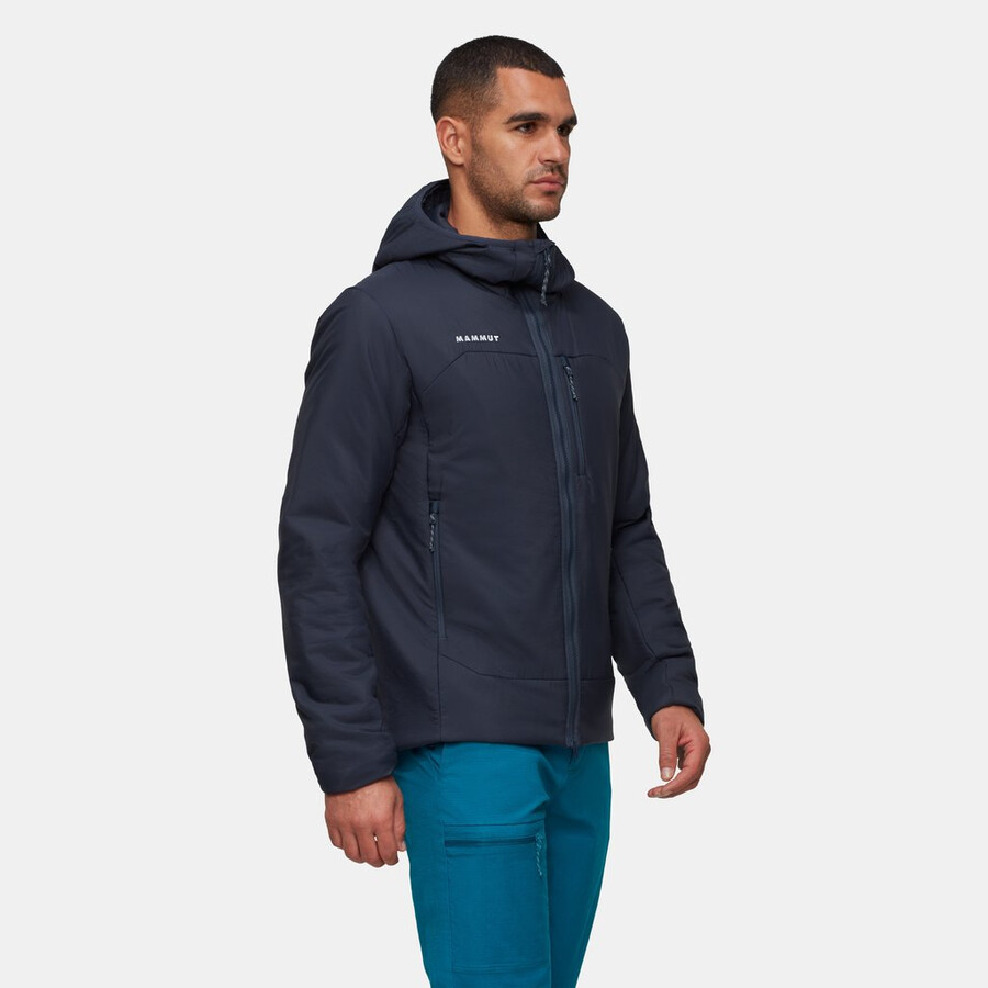 jaqueta com capuz rime in masculina cor prata sálvia