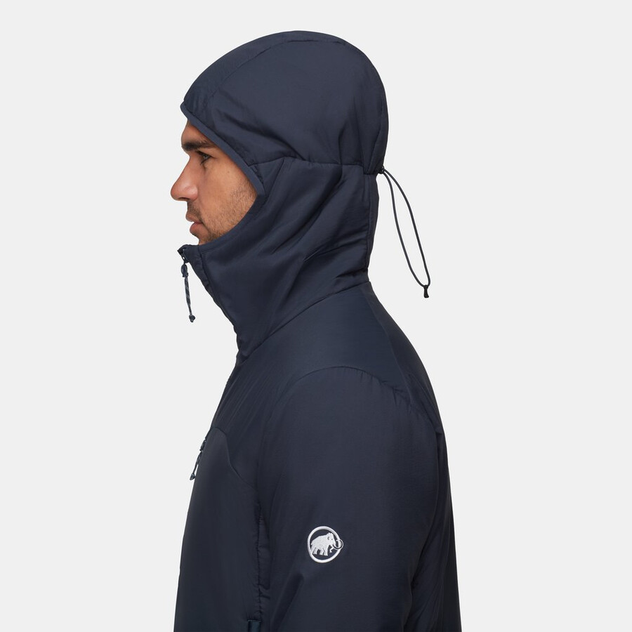 jaqueta com capuz rime in masculina cor prata sálvia